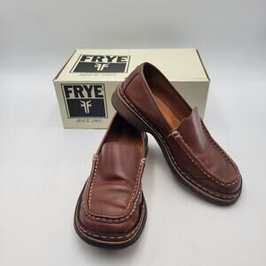 Frye Driving Moccasins Corsica Women Brown Leather Slip-On loafer 6.5